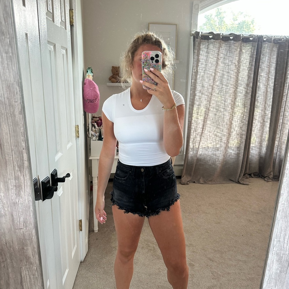 BDG Black High-Rise Denim Shorts
